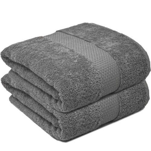 (90 X 170 cm) Luxury 100% Egyptian Cotton Bath Towel 600GSM Extra Large Super Jumbo Bath Sheet Towelsworld